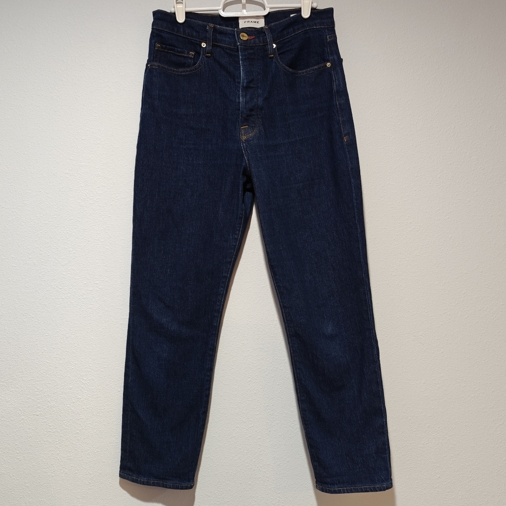 Frame Le Original Jeans Size 28 Vintage Rise High Waisted Straight Leg High Rise - Picture 2 of 8